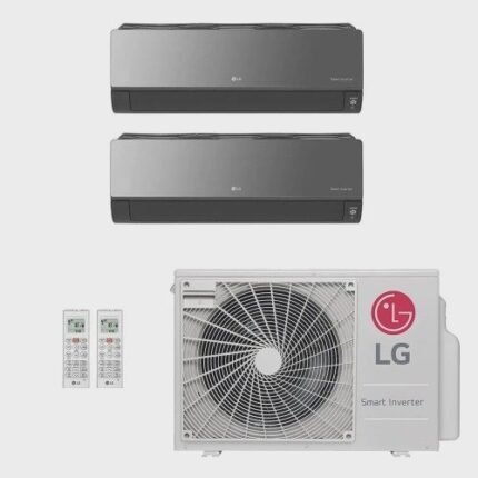Ar-Condicionado Multi Split Inverter LG 18.000 (2x Evap hw Artcool 7.000) Quente/Frio 220V