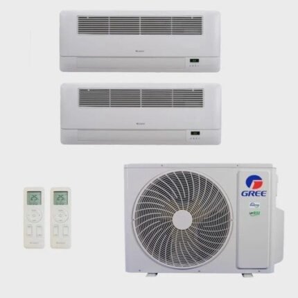 Ar-Condicionado Multi Split Inverter R-32 Gree 18.000 (2x Evap Cassete 1 Via 12.000) Quente/Frio 220V