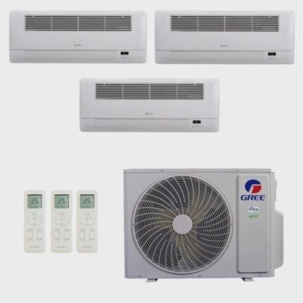 Ar-Condicionado Multi Split Inverter R-32 Gree 24.000 (2x Evap Cassete 1 Via 9.000 + 1x Evap Cassete 1 Via 18.000) QuenteFrio 220V