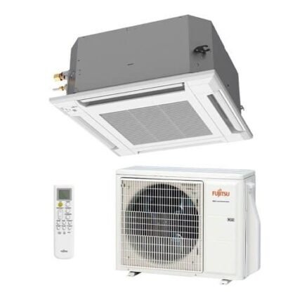 Ar Condicionado Split Cassete Inverter R-32 Fujitsu 18000 Btus Quentefrio 220V Monofásico AUBH18KVBA