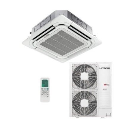 Ar Condicionado Split Cassete Inverter R-32 Hitachi Aircore 600 46000 Btus Quentefrio 220V Monofásico RCI48B3IV