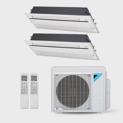 Ar-Condicionado Multi Split Inverter Daikin 34.000 BTUs (2x Evap Cassete 1 Via 18.000) QuenteFrio 220V